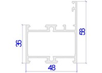 Алюминиевые профили Alutech C48