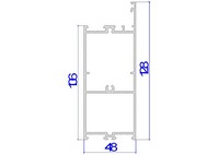 Алюминиевые профили Alutech C48