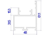 Алюминиевые профили Alutech C48