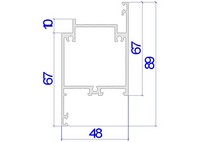 Алюминиевые профили Alutech C48