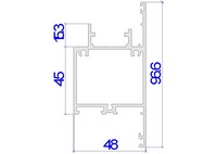 Алюминиевые профили Alutech C48