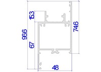 Алюминиевые профили Alutech C48