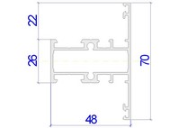 Алюминиевые профили Alutech C48