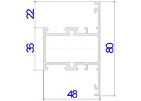 Алюминиевые профили Alutech C48