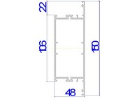 Алюминиевые профили Alutech C48