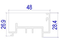 Алюминиевые профили Alutech C48