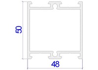 Алюминиевые профили Alutech C48