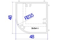 Алюминиевые профили Alutech C48