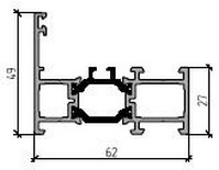 Алюминиевые профили Alutech W62