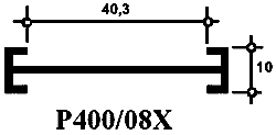 Профиль Provedal Р400 / 08X - Двутавр для боковой рамы