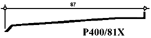 Профиль Provedal Р400 / 81X - Отлив